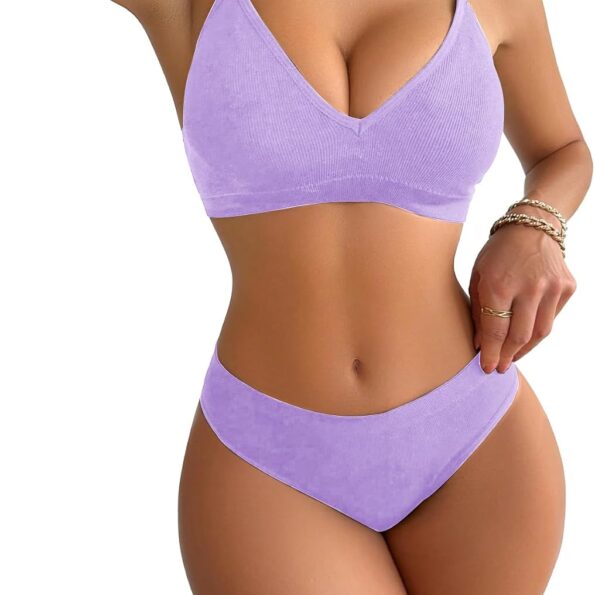 Women Lingerie Set 2 Piece Wireless Bra and Panty Underwear Sets