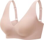 Deep V Bras for Women Wire Free Comfort Wireless s Adjustable Seamless Bra with Extender