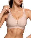 Women Comfortable Bras Wireless Bras Push Up s Scalloped Mesh Bras Seamless Tshirts Bras Deep V Everyday Bras